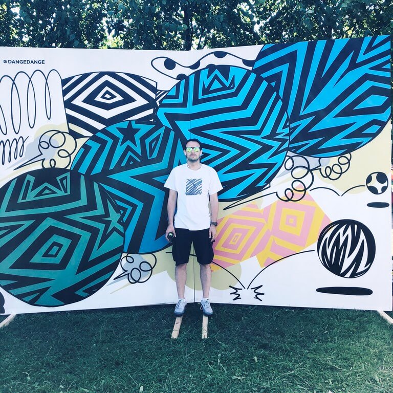 Создание граффити для Vk Fest 2018
